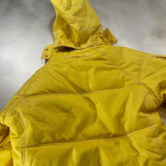 Vintage 90s Tommy Hilfiger Puffer Down Pullover Jacket Size S Hoodie Yel… - Picture 3 of 4